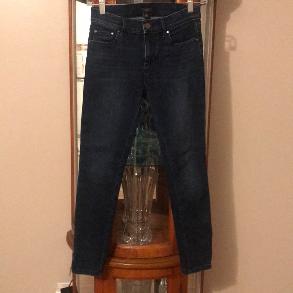 Ann Taylor Factory dark wash skinny jeans 00P